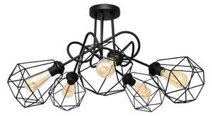 Lampadario da parete KARO 5xE27/15W/230V nero