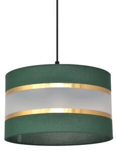 Lampadario a sospensione con filo HELEN 1xE27/15W/230V diametro 25 cm verde/oro