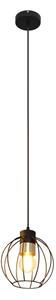 Lampadario a sospensione con filo STARLIGHT 1xE27/15W/230V nero/oro