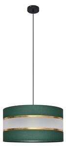 Lampadario a sospensione con filo HELEN 1xE27/15W/230V diametro 40 cm verde/oro