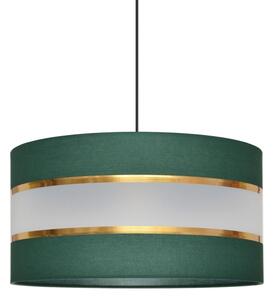 Lampadario a sospensione con filo HELEN 1xE27/15W/230V diametro 40 cm verde/oro