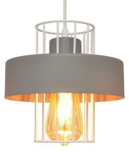 Lampadario a sospensione con filo VOLTA 2xE27/15W/230V grigio