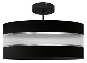 Lampadario a sospensione con supporto rigido HELEN 3xE27/15W/230V nero/cromo lucido