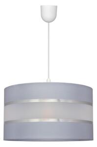Lampadario a sospensione con filo HELEN 1xE27/15W/230V diametro 35 cm grigio/argento