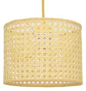 Lampadario a sospensione con filo ALBA 1xE27/15W/230V diametro 20 cm rattan