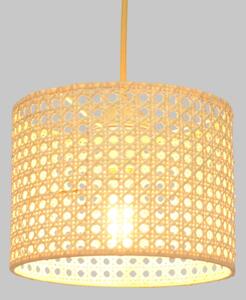 Lampadario a sospensione con filo ALBA 1xE27/15W/230V diametro 20 cm rattan