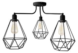 Lampadario KARO 3xE27/15W/230V nero