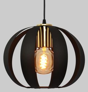 Lampadario a sospensione con filo NEWTON 3xE27/15W/230V nero