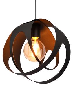Lampadario a sospensione con filo MOONLIGHT 1xE27/15W/230V nero