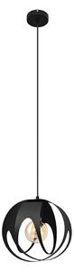 Lampadario a sospensione con filo MOONLIGHT 1xE27/15W/230V nero