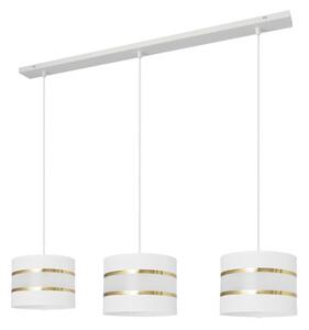 Lampadario a sospensione con filo HELEN 3xE27/15W/230V bianco/oro