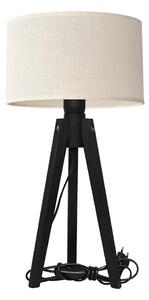 Lampada da tavolo ALBA 1xE27/15W/230V color crema/pino