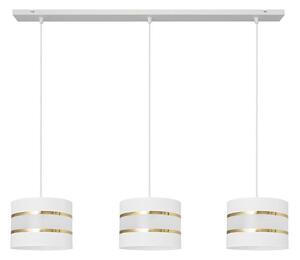 Lampadario a sospensione con filo HELEN 3xE27/15W/230V bianco/oro