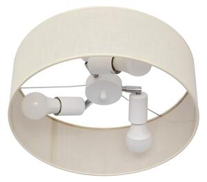 Lampadario a sospensione con supporto rigido ALBA 3xE27/15W/230V panna