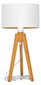 Lampada da tavolo ALBA 1xE27/15W/230V bianco/oro/quercia