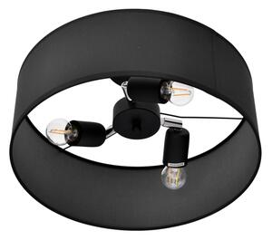 Lampadario a sospensione con supporto rigido ALBA 3xE27/15W/230V nero