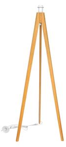 Lampada con piedistallo HELEN 1xE27/15W/230V color crema/oro/quercia