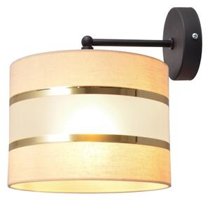 Applique HELEN 1xE27/15W/230V color crema/nero/oro