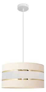 Lampadario a sospensione con filo HELEN 1xE27/15W/230V diametro 40 cm color crema/oro