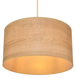 Lampadario a sospensione con filo ALBA 1xE27/15W/230V diametro 45 cm marrone