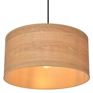 Lampadario a sospensione con filo ALBA 1xE27/15W/230V diametro 40 cm marrone/nero