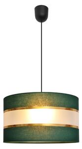 Lampadario a sospensione con filo HELEN 1xE27/15W/230V diametro 35 cm verde/oro