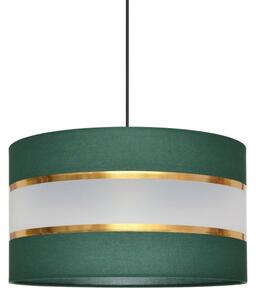 Lampadario a sospensione con filo HELEN 1xE27/15W/230V diametro 35 cm verde/oro