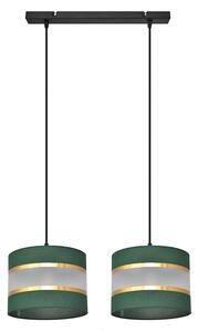 Lampadario a sospensione con filo HELEN 2xE27/15W/230V verde/oro