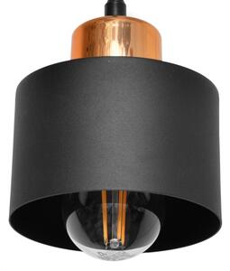 Lampadario su fune EDISON 3xE27/15W/230V