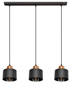 Lampadario su fune EDISON 3xE27/15W/230V