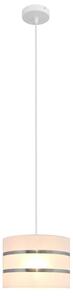 Lampadario a sospensione con filo HELEN 1xE27/15W/230V diametro 20 cm bianco