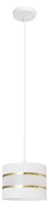 Lampadario a sospensione con filo HELEN 1xE27/15W/230V diametro 20 cm bianco/oro