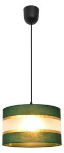 Lampadario a sospensione con filo HELEN 1xE27/15W/230V diametro 25 cm verde/oro