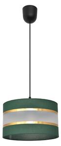 Lampadario a sospensione con filo HELEN 1xE27/15W/230V diametro 25 cm verde/oro