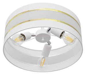 Lampadario a sospensione con supporto rigido HELEN 3xE27/15W/230V bianco/oro