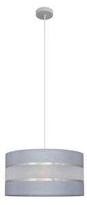 Lampadario a sospensione con filo HELEN 1xE27/15W/230V diametro 40 cm grigio/argento