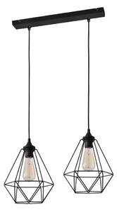 Lampadario a sospensione con filo KARO 2xE27/15W/230V