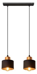Lampadario su fune EDISON 2xE27/15W/230V
