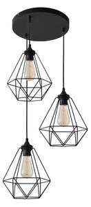 Lampadario a sospensione con filo KARO 3xE27/15W/230V