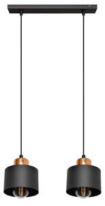 Lampadario su fune EDISON 2xE27/15W/230V