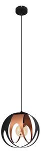 Lampadario a sospensione con filo MOONLIGHT 1xE27/15W/230V nero/rame