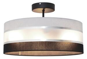 Lampadario a sospensione con supporto rigido HELEN 3xE27/15W/230V nero/grigio/cromo lucido