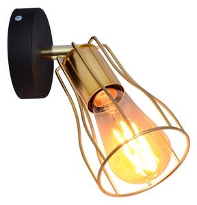 Faretto da parete TUBE 1xE27/15W/230V oro/nero
