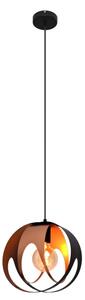 Lampadario a sospensione con filo MOONLIGHT 1xE27/15W/230V nero/rame