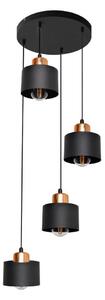 Lampadario a sospensione con filo EDISON 4xE27/15W/230V