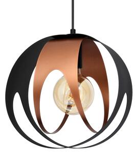 Lampadario a sospensione con filo MOONLIGHT 1xE27/15W/230V nero/rame
