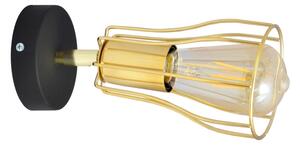 Faretto da parete TUBE 1xE27/15W/230V oro/nero