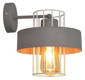 Applique VOLTA 1xE27/15W/230V grigio