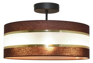Lampadario a sospensione con supporto rigido HELEN 3xE27/15W/230V marrone/nero/oro