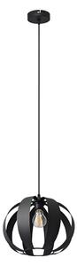 Lampadario a sospensione con filo NEWTON 1xE27/15W/230V nero